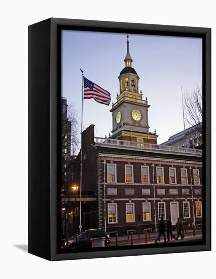 Independence Hall-Matt Rourke-Framed Stretched Canvas