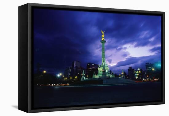Independence Monument in Mexico City-Randy Faris-Framed Stretched Canvas
