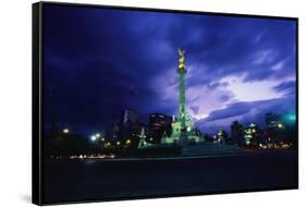 Independence Monument in Mexico City-Randy Faris-Framed Stretched Canvas