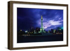 Independence Monument in Mexico City-Randy Faris-Framed Photographic Print