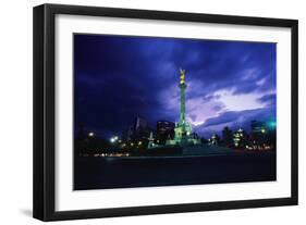 Independence Monument in Mexico City-Randy Faris-Framed Photographic Print