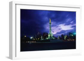 Independence Monument in Mexico City-Randy Faris-Framed Photographic Print