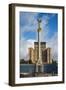 Independence Monument on the Maidan Nezalezhnosti in the Center of Kiev (Kyiv), Ukraine, Europe-Michael Runkel-Framed Photographic Print