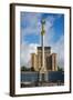 Independence Monument on the Maidan Nezalezhnosti in the Center of Kiev (Kyiv), Ukraine, Europe-Michael Runkel-Framed Photographic Print