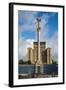 Independence Monument on the Maidan Nezalezhnosti in the Center of Kiev (Kyiv), Ukraine, Europe-Michael Runkel-Framed Photographic Print