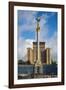 Independence Monument on the Maidan Nezalezhnosti in the Center of Kiev (Kyiv), Ukraine, Europe-Michael Runkel-Framed Photographic Print