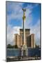 Independence Monument on the Maidan Nezalezhnosti in the Center of Kiev (Kyiv), Ukraine, Europe-Michael Runkel-Mounted Photographic Print