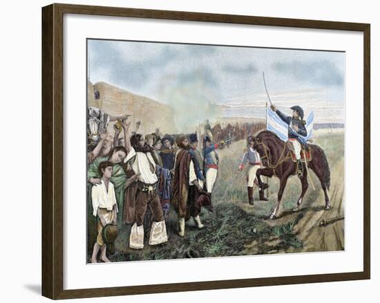 Independence of Argentina. Manuel Belgrano (1770-1820)-Prisma Archivo-Framed Photographic Print