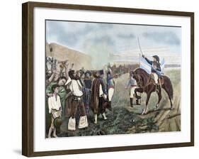 Independence of Argentina. Manuel Belgrano (1770-1820)-Prisma Archivo-Framed Photographic Print