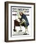 "Independence" or "Ben Franklin" Saturday Evening Post Cover, May 29,1926-Norman Rockwell-Framed Giclee Print