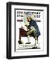 "Independence" or "Ben Franklin" Saturday Evening Post Cover, May 29,1926-Norman Rockwell-Framed Giclee Print