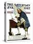 "Independence" or "Ben Franklin" Saturday Evening Post Cover, May 29,1926-Norman Rockwell-Stretched Canvas