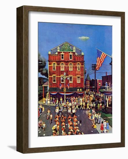 "Independence Parade," July 7, 1945-John Falter-Framed Giclee Print