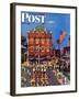 "Independence Parade," Saturday Evening Post Cover, July 7, 1945-John Falter-Framed Giclee Print