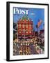 "Independence Parade," Saturday Evening Post Cover, July 7, 1945-John Falter-Framed Giclee Print