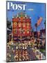 "Independence Parade," Saturday Evening Post Cover, July 7, 1945-John Falter-Mounted Giclee Print