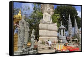 Independence Square in Sihanoukville Port, Sihanouk Province, Cambodia, Indochina-Richard Cummins-Framed Stretched Canvas