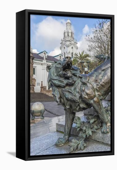 Independence Square, Memorial to the Heroes of the Independence, Quito-Gabrielle and Michael Therin-Weise-Framed Stretched Canvas