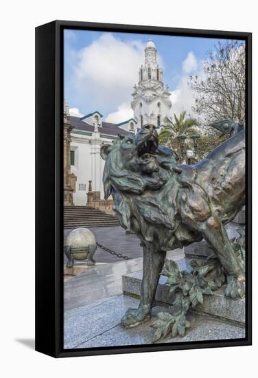 Independence Square, Memorial to the Heroes of the Independence, Quito-Gabrielle and Michael Therin-Weise-Framed Stretched Canvas