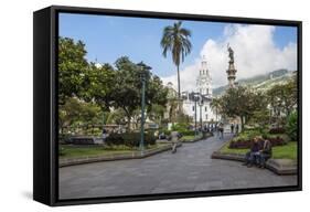 Independence Square, Metropolitan Cathedral, Memorial to the Heroes of the Independence-Gabrielle and Michael Therin-Weise-Framed Stretched Canvas