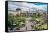 Independence Square, the principal and central public square of Quito, Ecuador, South America-Alexandre Rotenberg-Framed Stretched Canvas