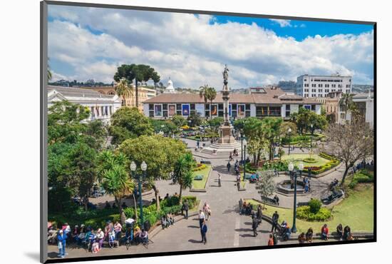 Independence Square, the principal and central public square of Quito, Ecuador, South America-Alexandre Rotenberg-Mounted Photographic Print