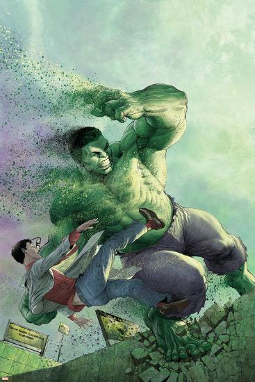 Indestructible Hulk #14 Cover Featuring Hulk, Bruce Banner-Mukesh Singh-Lamina Framed Poster
