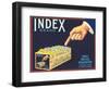 Index Lemon Label-null-Framed Art Print