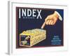 Index Lemon Label-null-Framed Art Print