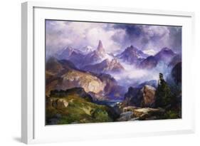 Index Peak, Yellowstone National Park, 1914-Thomas Moran-Framed Giclee Print