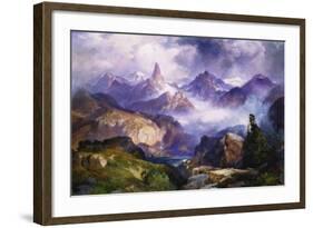 Index Peak, Yellowstone National Park, 1914-Thomas Moran-Framed Giclee Print