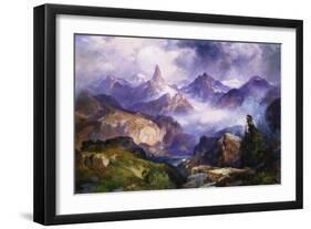 Index Peak, Yellowstone National Park, 1914-Thomas Moran-Framed Giclee Print