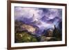 Index Peak, Yellowstone National Park, 1914-Thomas Moran-Framed Giclee Print