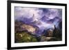 Index Peak, Yellowstone National Park, 1914-Thomas Moran-Framed Giclee Print