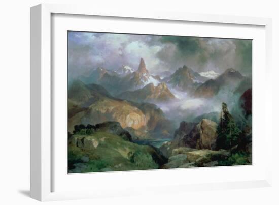 Index Peak, Yellowstone National Park, 1914-Moran-Framed Giclee Print