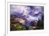 Index Peak, Yellowstone National Park-Thomas Moran-Framed Premium Giclee Print