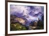 Index Peak, Yellowstone National Park-Thomas Moran-Framed Premium Giclee Print