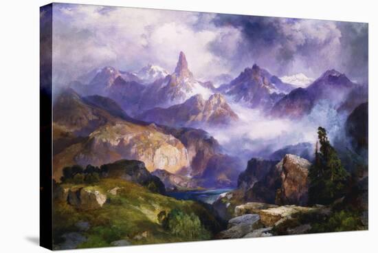 Index Peak, Yellowstone National Park-Thomas Moran-Stretched Canvas