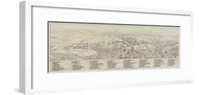 Index Plan of the General View of Edinburgh-null-Framed Giclee Print