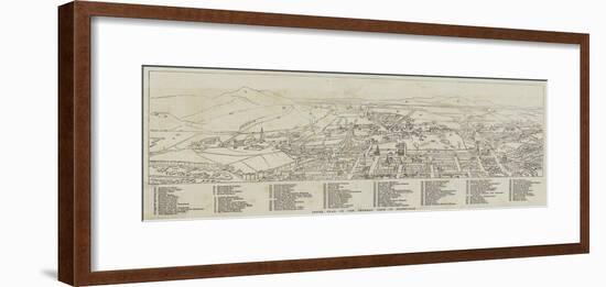 Index Plan of the General View of Edinburgh-null-Framed Giclee Print