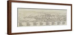 Index Plan of the General View of Edinburgh-null-Framed Giclee Print