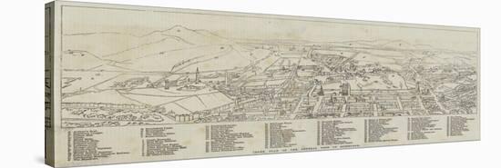 Index Plan of the General View of Edinburgh-null-Stretched Canvas