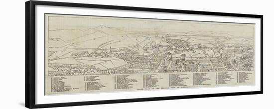 Index Plan of the General View of Edinburgh-null-Framed Giclee Print