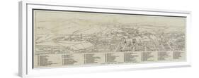 Index Plan of the General View of Edinburgh-null-Framed Giclee Print