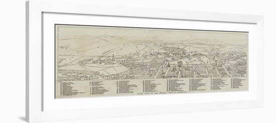 Index Plan of the General View of Edinburgh-null-Framed Giclee Print