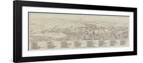 Index Plan of the General View of Edinburgh-null-Framed Giclee Print