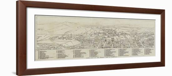 Index Plan of the General View of Edinburgh-null-Framed Giclee Print