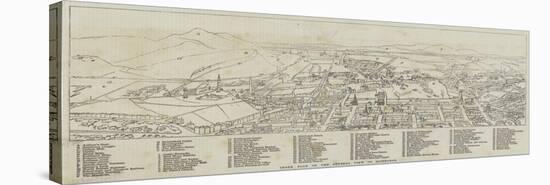 Index Plan of the General View of Edinburgh-null-Stretched Canvas