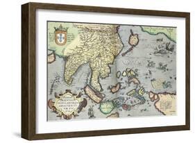 India, 1592-Abraham Ortelius-Framed Giclee Print