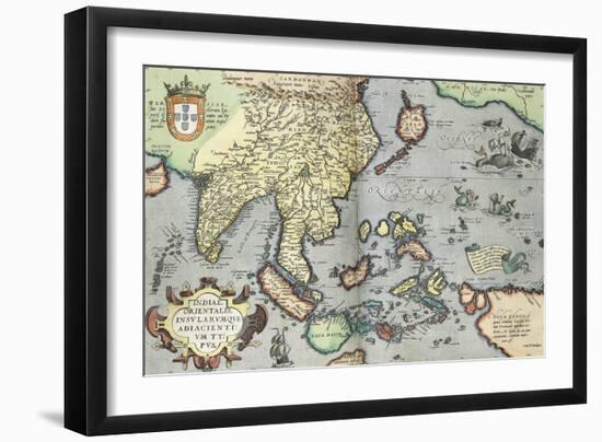 India, 1592-Abraham Ortelius-Framed Giclee Print